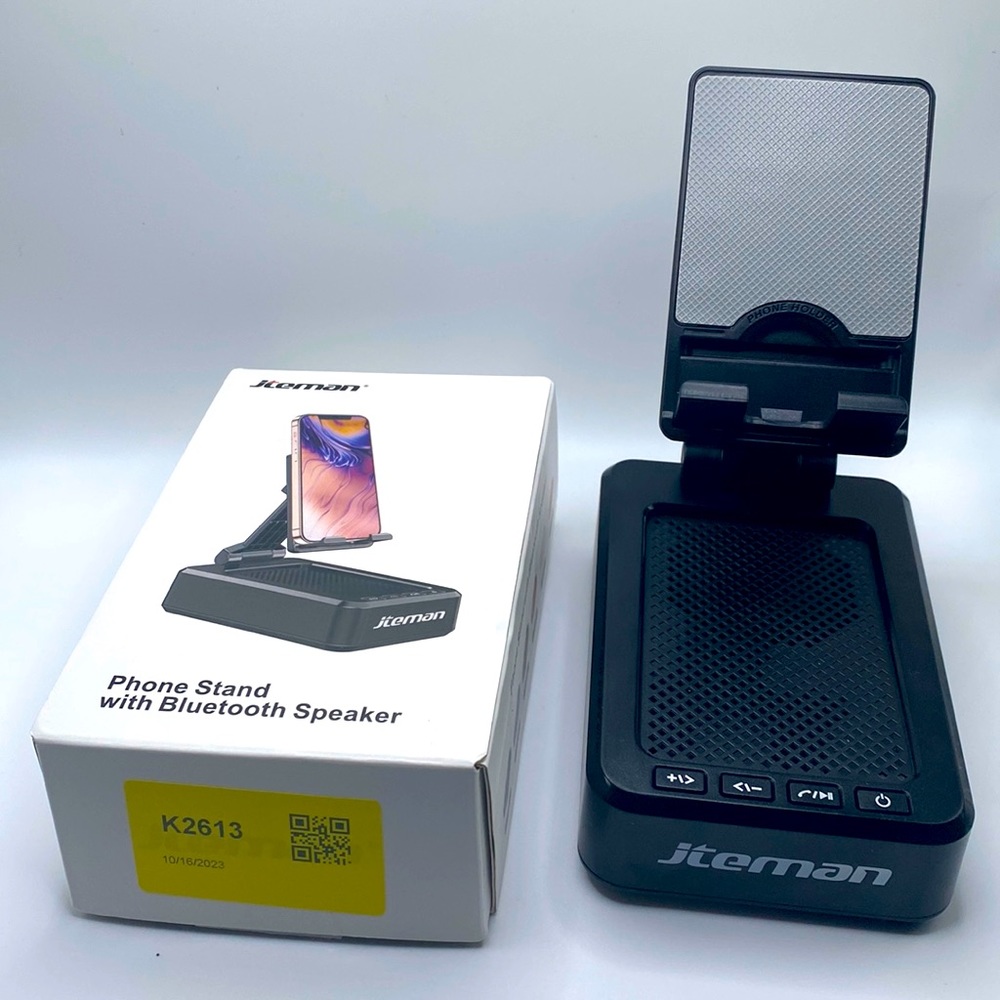 Indoor outdoor Bluetooth speaker, wireless cell phone stand!